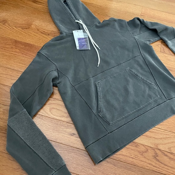 John Elliot Mens Dark Grey Hoodie - Picture 2 of 4